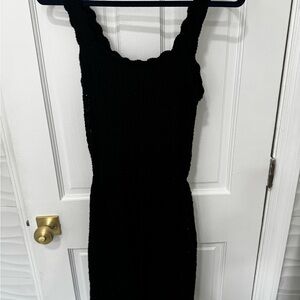 Jessica Simpson Black Strapless Knitted Dress